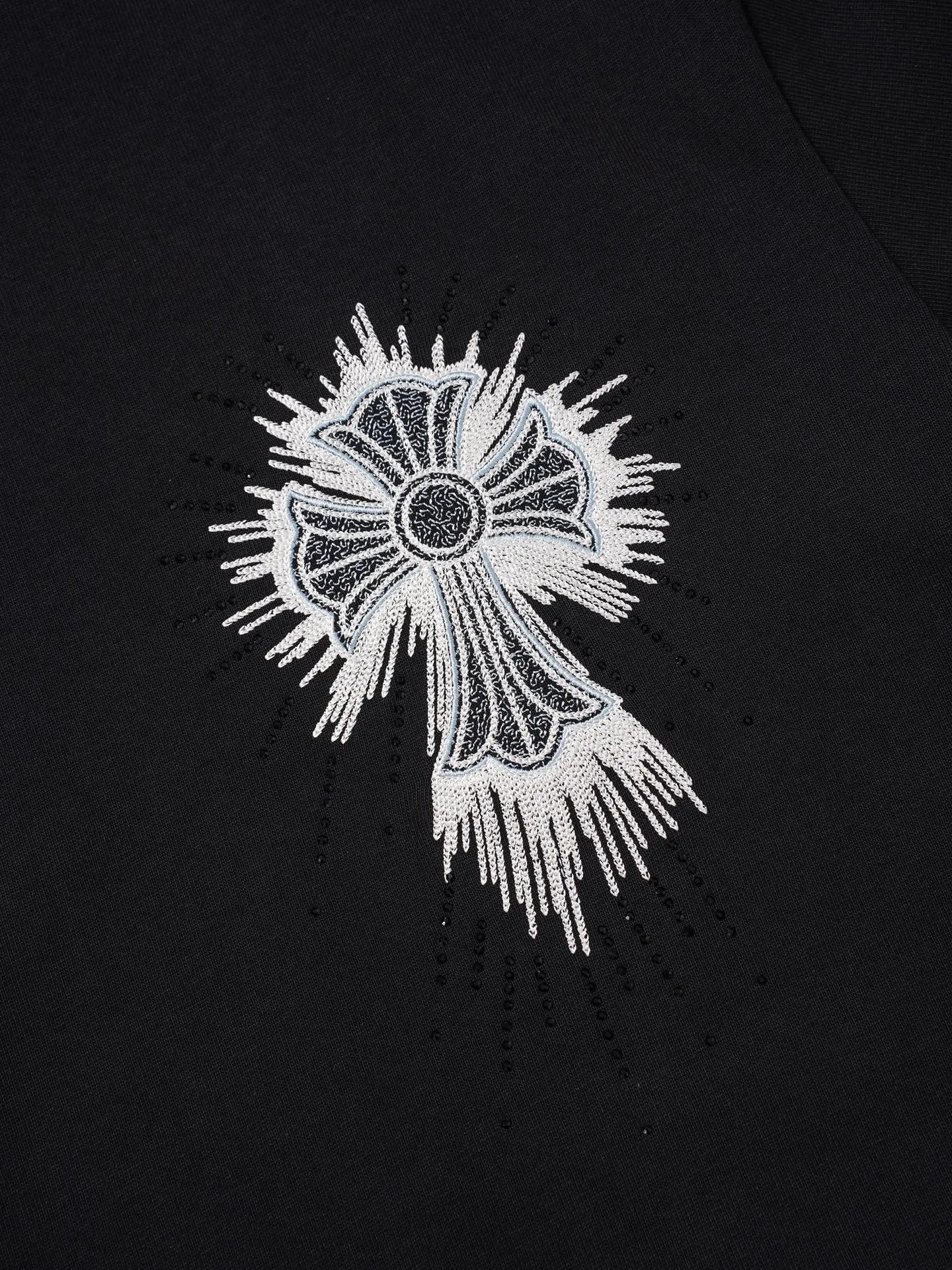【 】 Chrome Hearts/ T 32 ， ， ， ！！ ， ！ # ， ； 。 oversize ， ！ ， ！ “ ” 💏 :Black White Size:S-XL